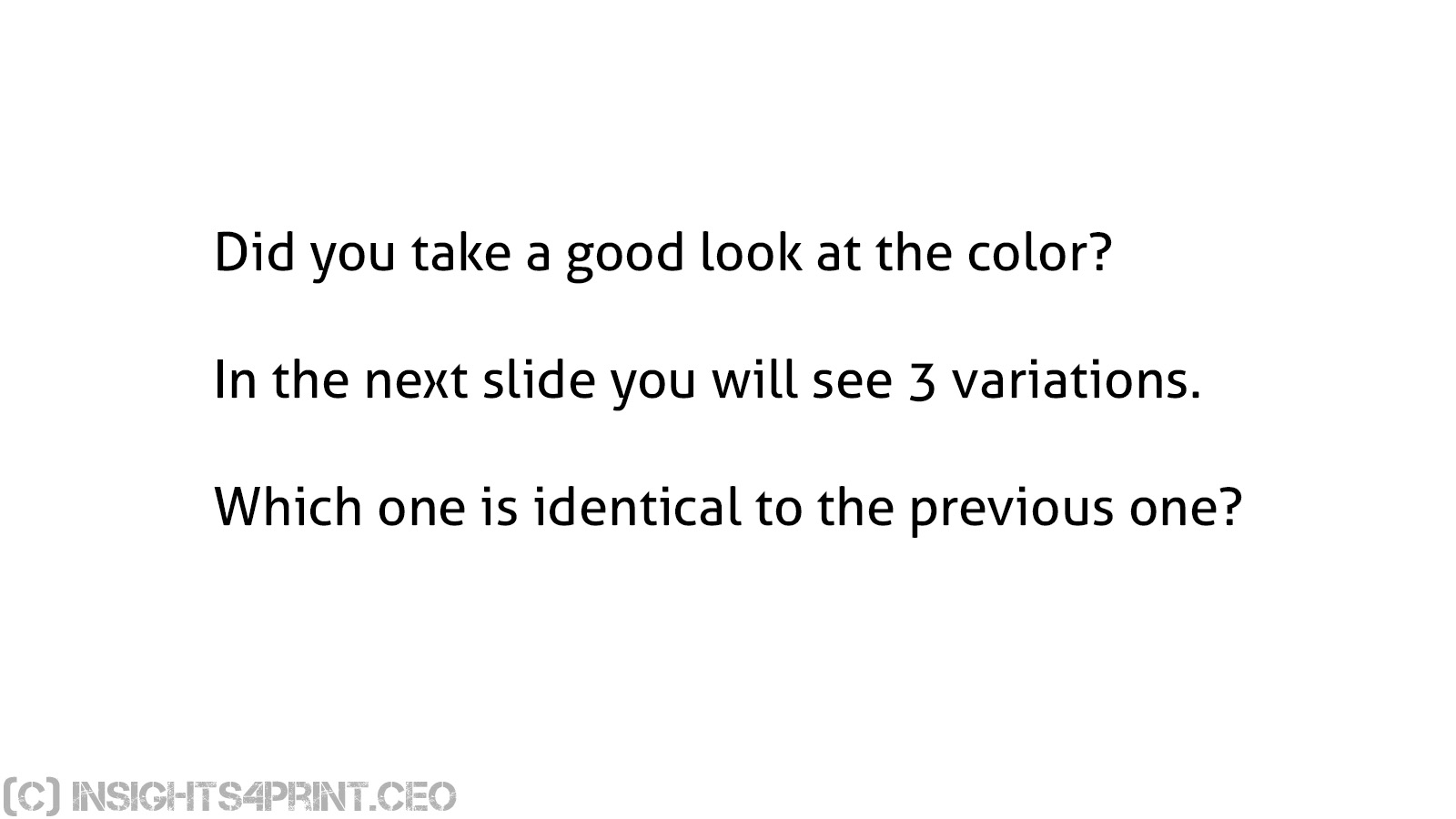 Color Memory Test