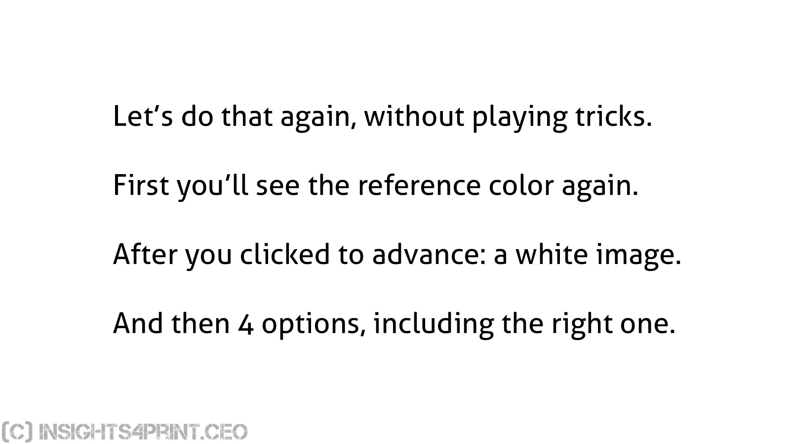 Color Memory Test